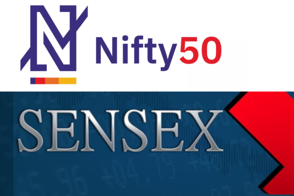 Nifty 50 and Sensex - stock market indices in trading on October 31