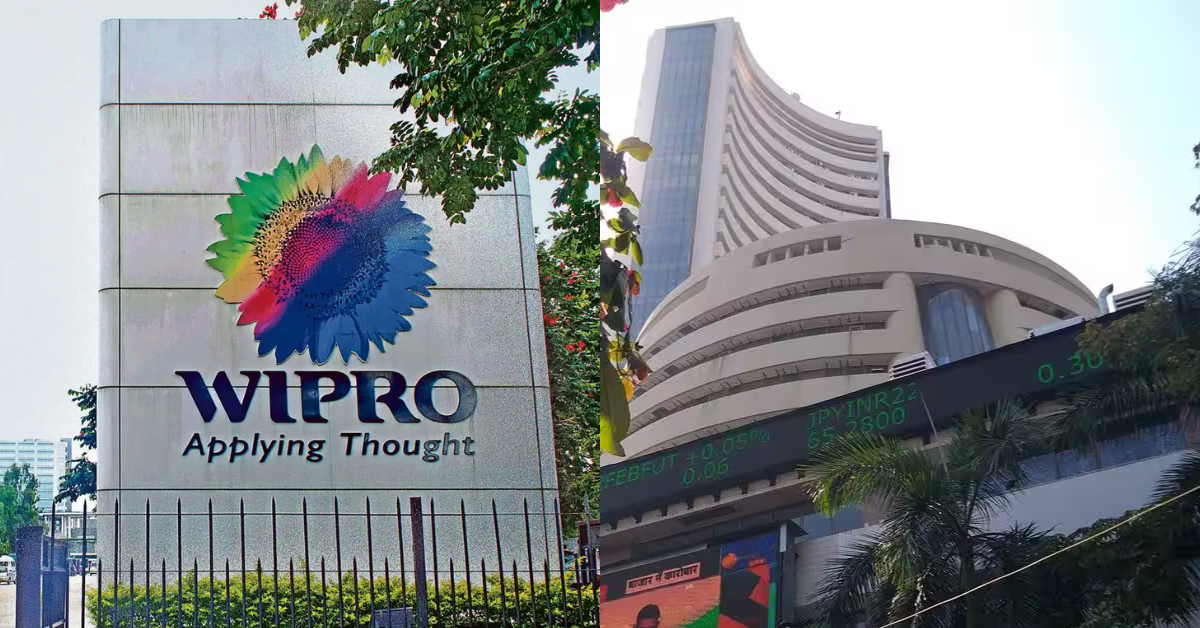 Wipro Price shares Today's Update.