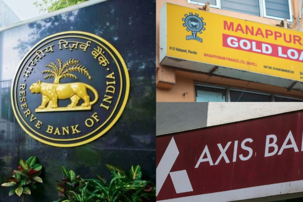 RBI fines Manappuram Finance and Axis Bank.