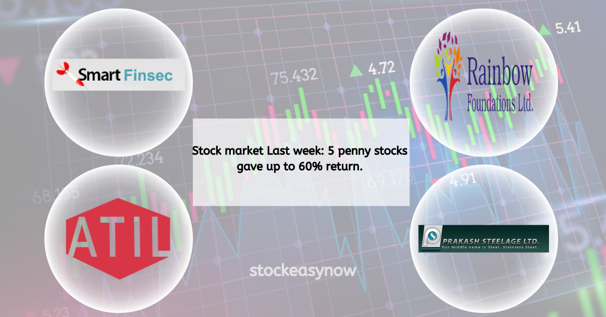 Stock market Last week: 5 penny stocks gave up to 60% return.