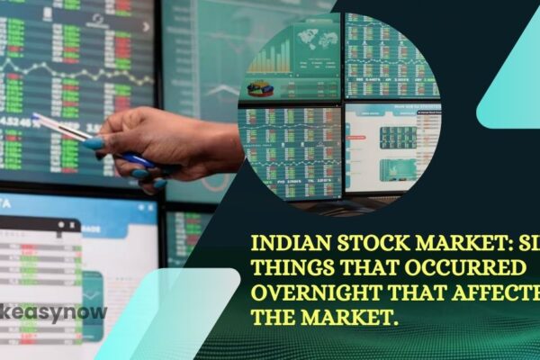 Indian stock market: six things that occurred overnight that affected the market.