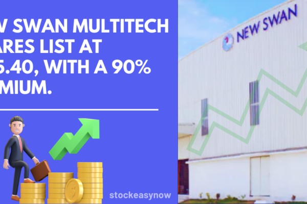On BSE SME, new Swan Multitech shares list at ₹125.40, with a 90% premium. new Swan Multitech shares list at ₹125.40, with a 90% premium.