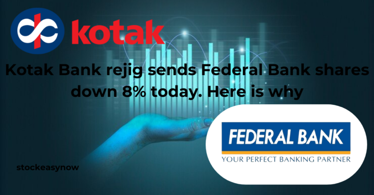 Kotak Bank rejig sends Federal Bank shares down 8% today. Here is why