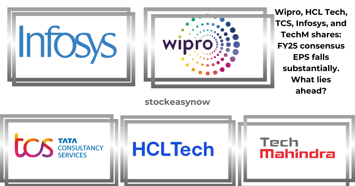 Wipro, HCL Tech, TCS, Infosis, and TechM shares: FY25 consensus EPS falls substantially. What lies ahead?