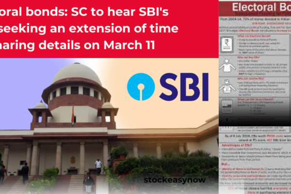 Electoral bonds: SC to hear SBI's plea seeking an extension of time for sharing details on March 11