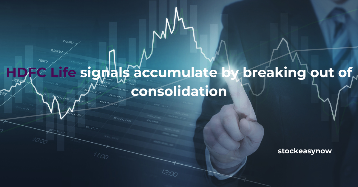 HDFC Life signals accumulate by breaking out of consolidation