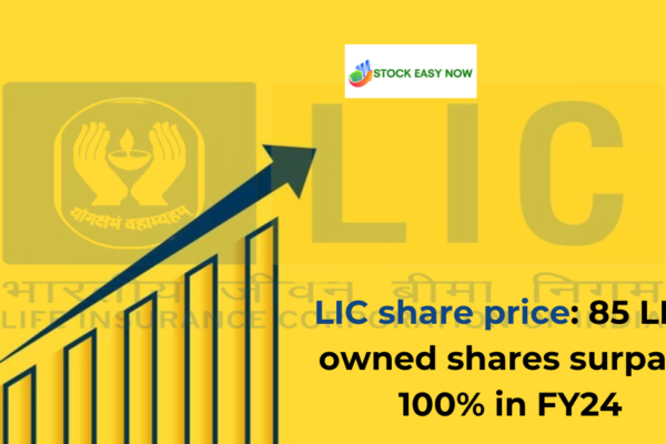 LIC share price: 85 LIC-owned shares surpass 100% in FY24