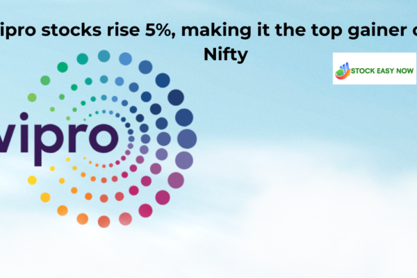 Wipro stocks rise 5%, making it the top gainer on the Nifty