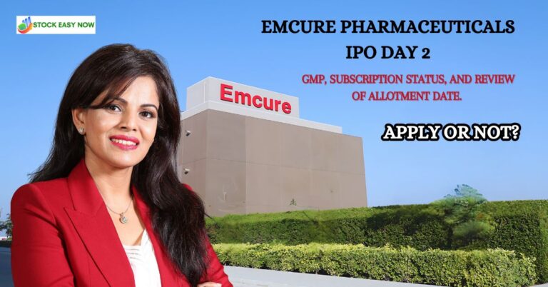 Emcure Pharmaceuticals IPO Day 2: GMP, subscription status, and review of allotment date. Apply or not?
