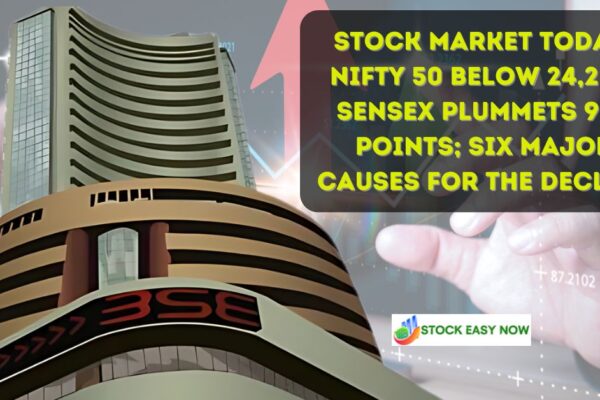 Stock market today Nifty 50 below 24,200, Sensex plummets 900 points; six major causes for the decline